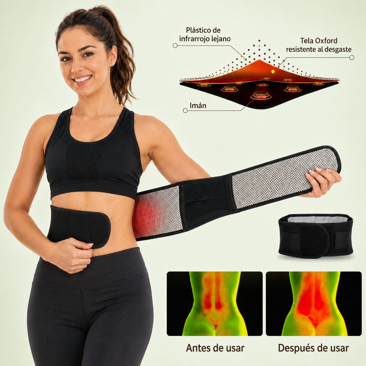 Faja Térmica Lumbar | Di adiós a las molestias en la zona lumbar y abdominal | ThermoCore™